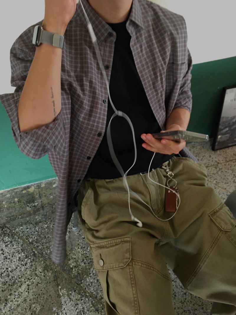 Pigment Diagonal Seam Cargo Pants (3 Colors)