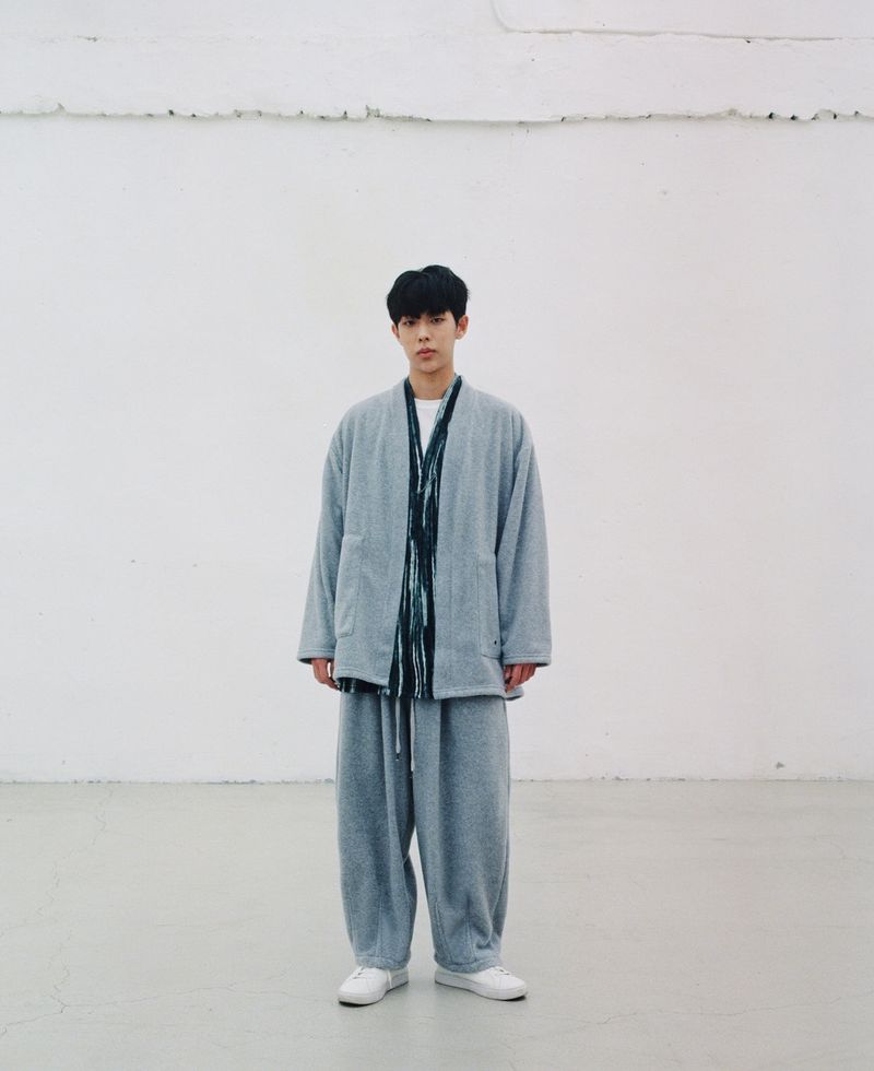 WARM-FLEECE BALLOON PANTS (Gray)