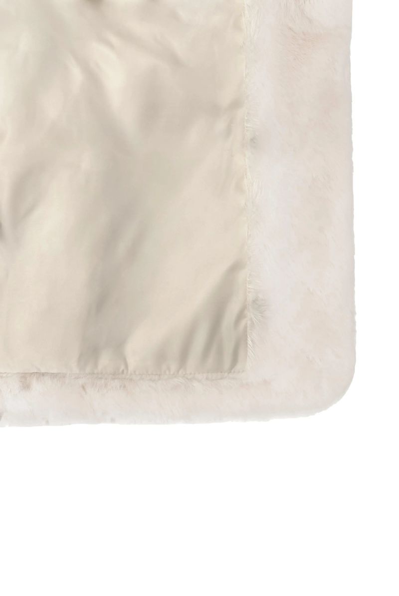 Peach pudding fur jacket, Pink Beige