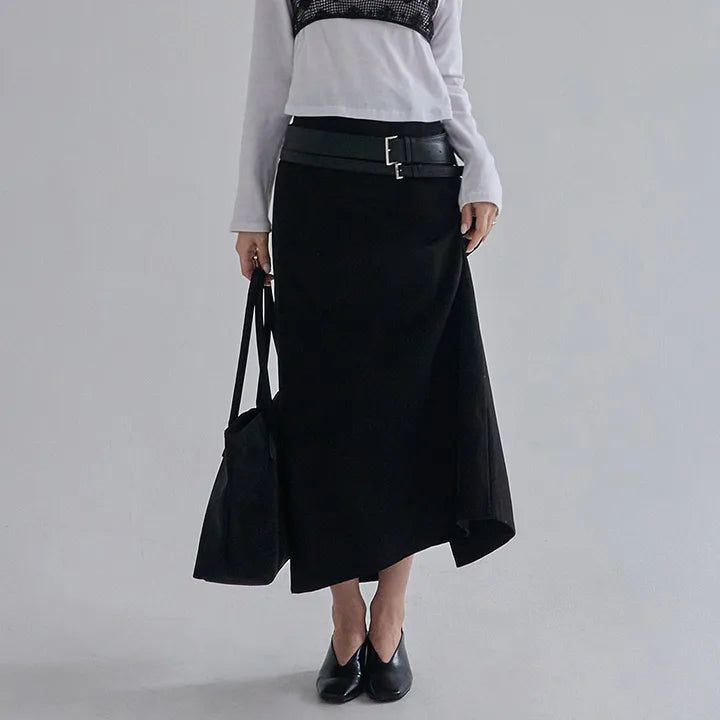 blitti（ブリッティ）の「[Jenito] Back-Banded A-Line Slit Long Skirt - 2 Colors（Skirts）」