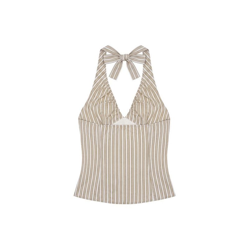 Celia Stripe Halter Top