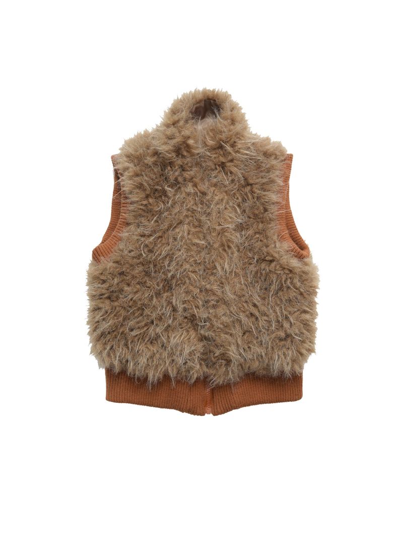 NyDkyel™ Retro sleeveless ribbed knit patchwork wool vest