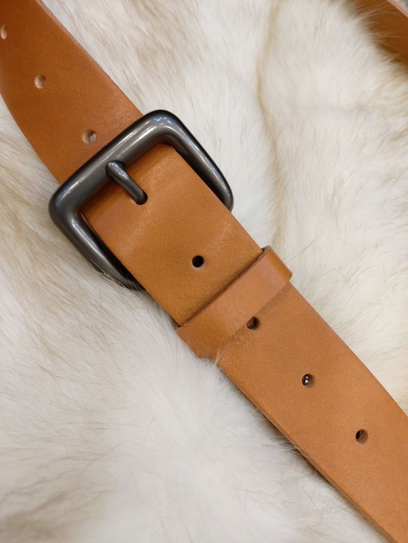 LMN Laurent Metal Cowhide Belt (4 colors)