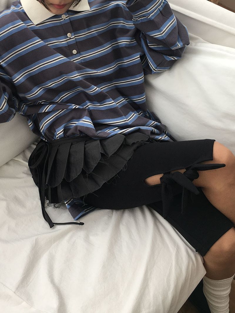 PLEATS SKIRT BELT