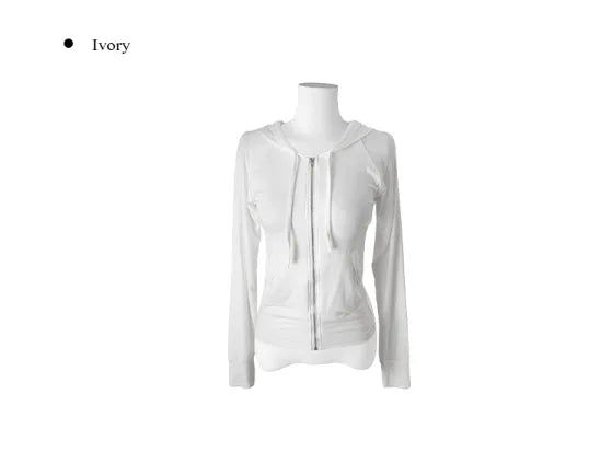 Shimo See-Through Slim Hood Zip-up