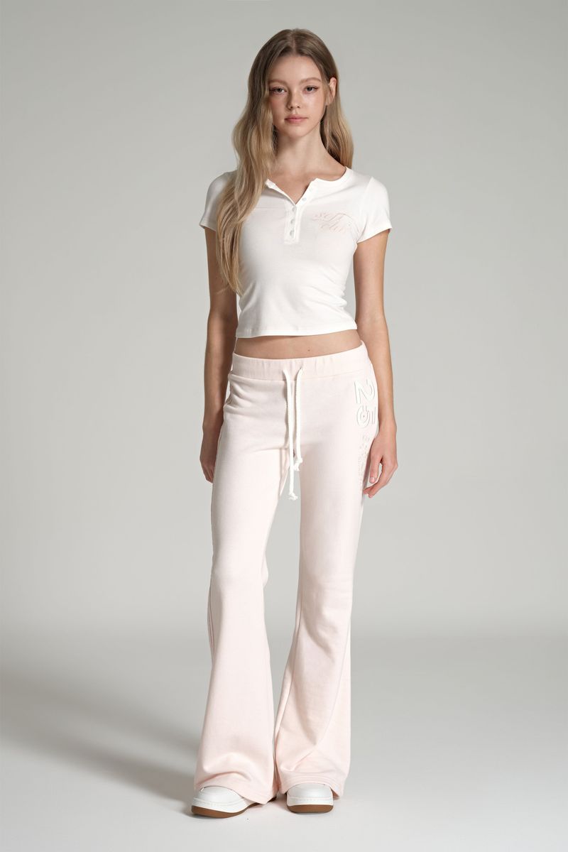 25 Soft club straight pants, Pink