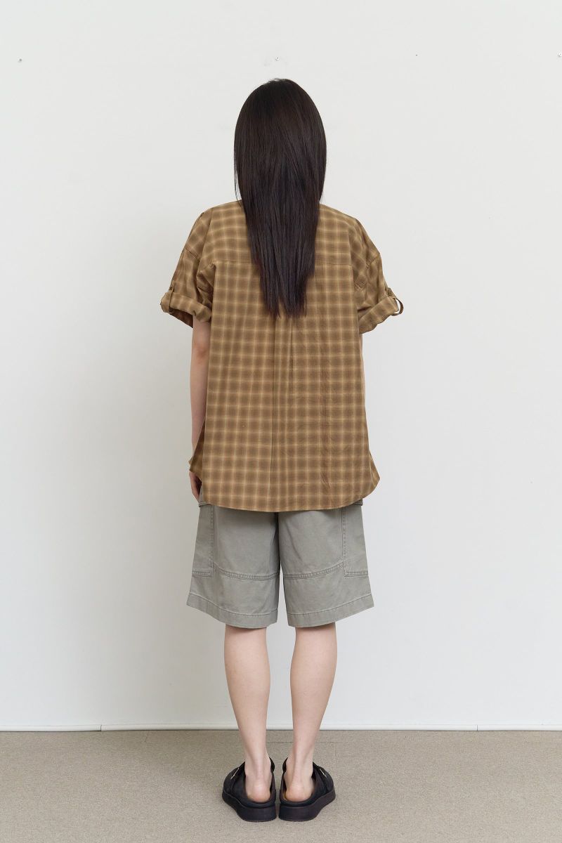 Asa Checked Half Shirt