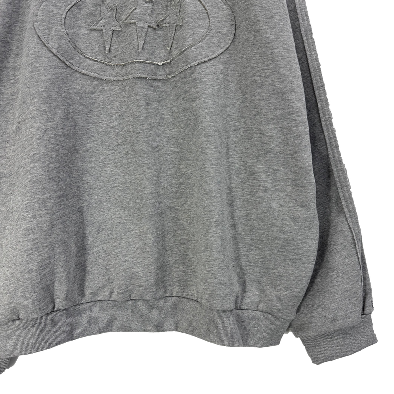 triple appliqué sweatshirt