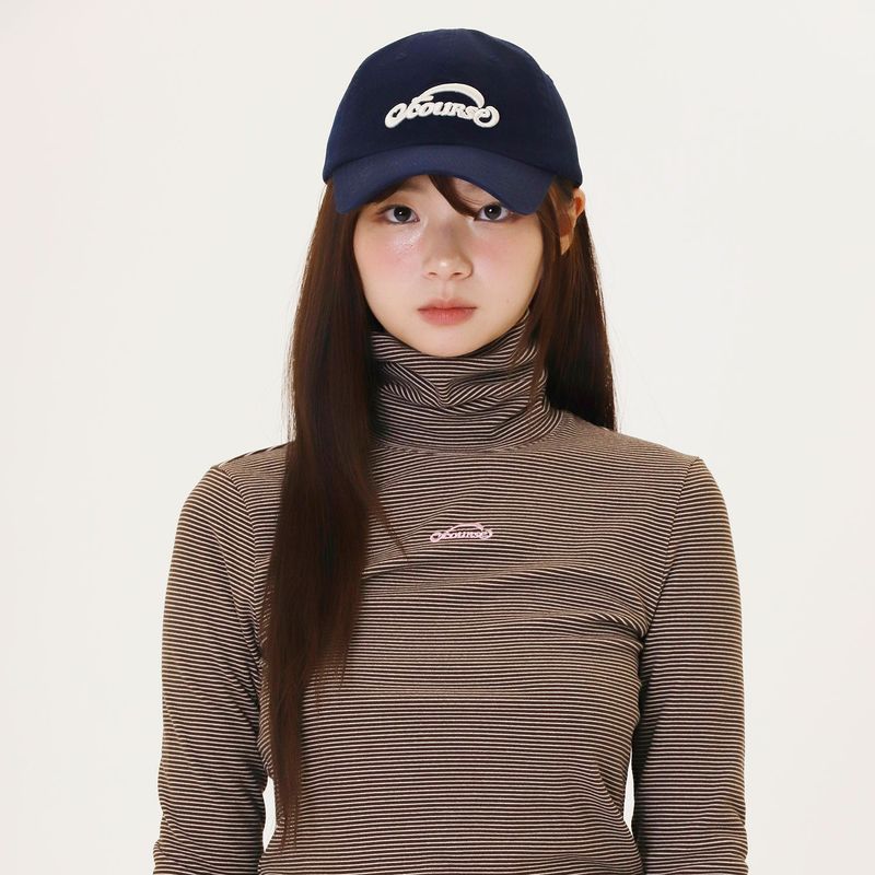 OFCOURSEWHYNOT（オブコースワイノット）の「サンデーモーニング ベーシックキャップ_ネイビー（帽子）」