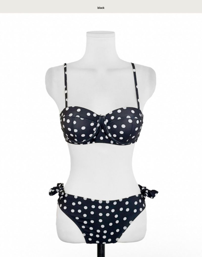 [ 2-piece / underwire bust ]ツウィーティカバーアップドットビキニ