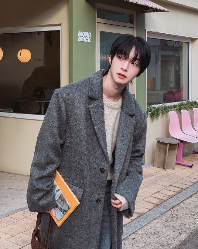 2PLAN（ツープラン）の「Solive Maxi Long Herringbone Single Coat（Jackets/Outerwear）」
