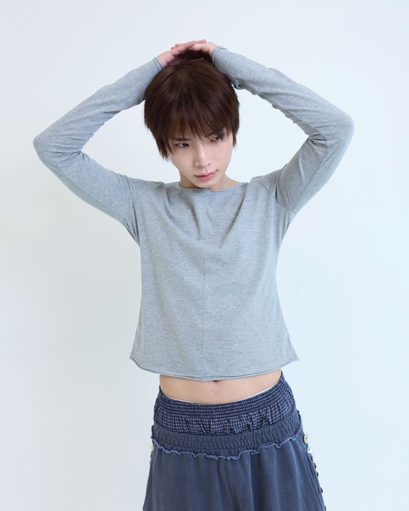 Stitched T-shirt - Gray
