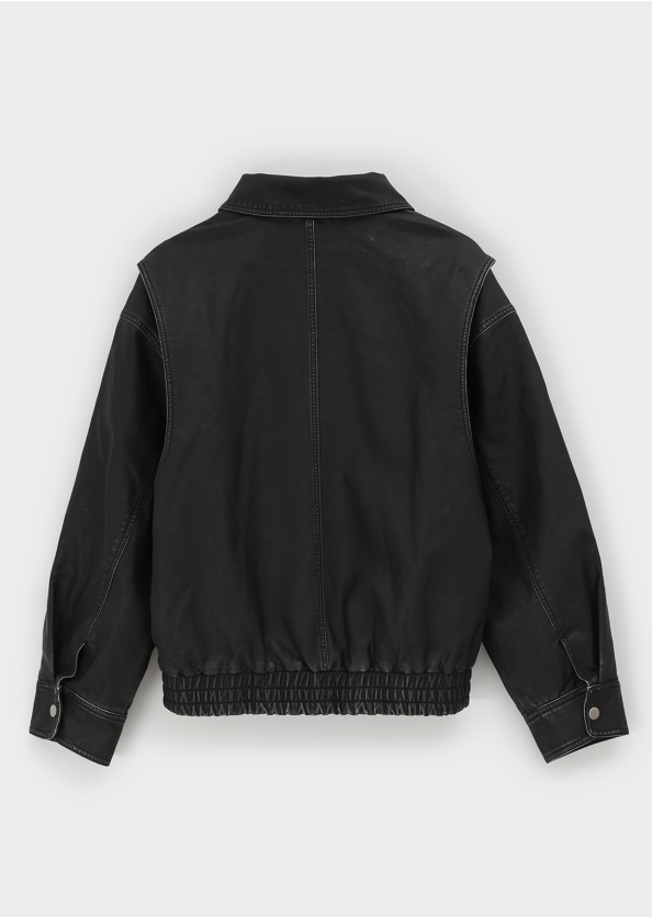 [MADE] Revlum Washed Leather Jumper
