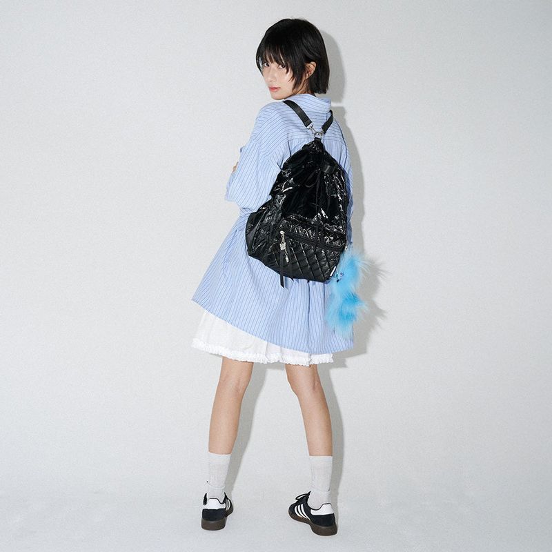 MELLO QUILTING BACK PACK (BLACK)