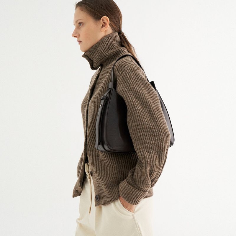 FRAME HOBO BAG_BROWN