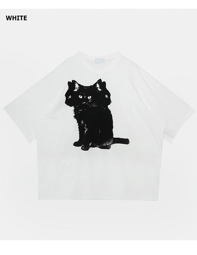 3 Cat Overfit T-Shirt