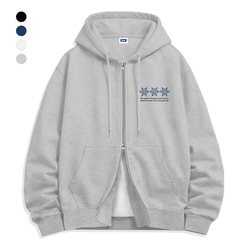 NTET(エヌティーイーティー)の「sun logo 2-way zip-up (4color)(Tops)」