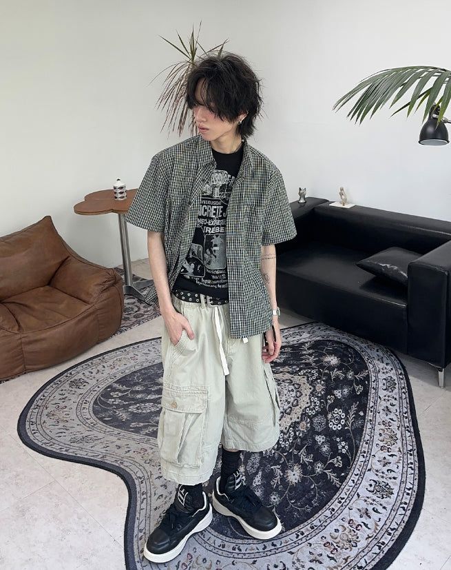 Elder Washed Cargo Bermuda Pants