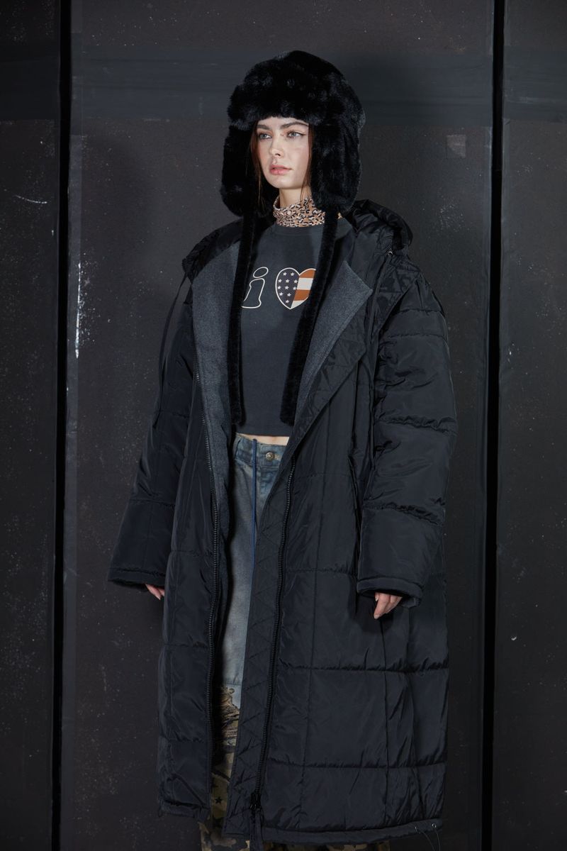 GL LONG PADDING -BLACK