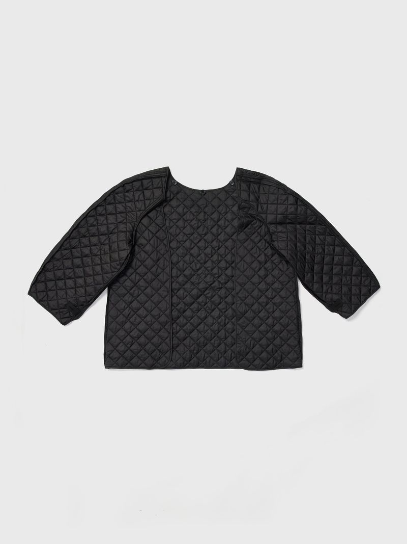 Curvy Line Mac Coat Black