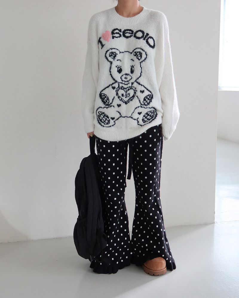 Kitchee bear oversized knitwear