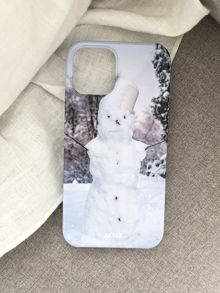 [pink goofy snowman hard case]