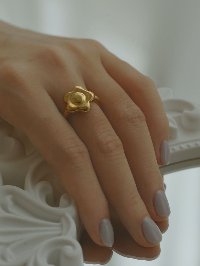 【MADE】 Bubble daisy ring