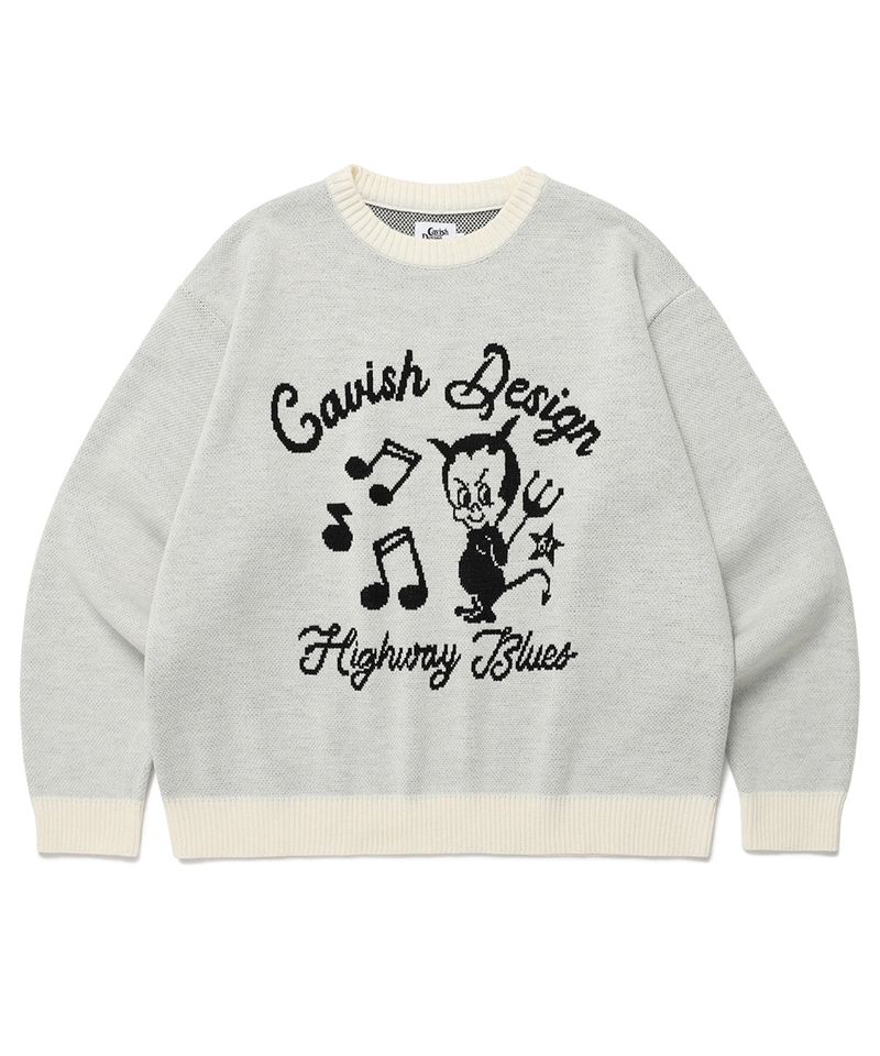 cavish（カビシ）の「61ROAD KNIT SWEATER IVORY(CV2ESUK600A)（Tops）」