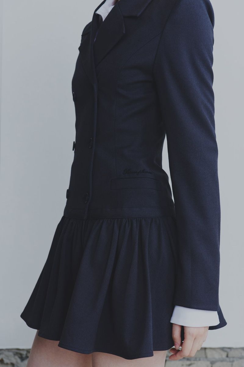 LIORA JACKET DRESS charcoal