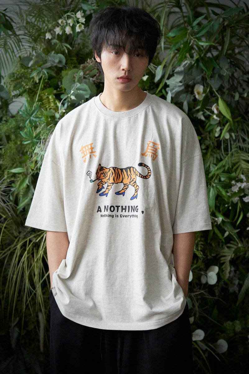 MU-WI PRT. BOX 1/2 TEE (Oatmeal)