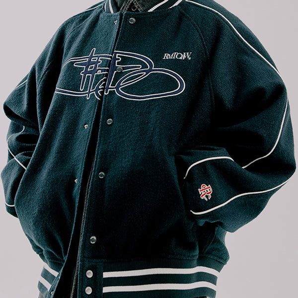 CASENTINO WOOL VARSITY JACKET