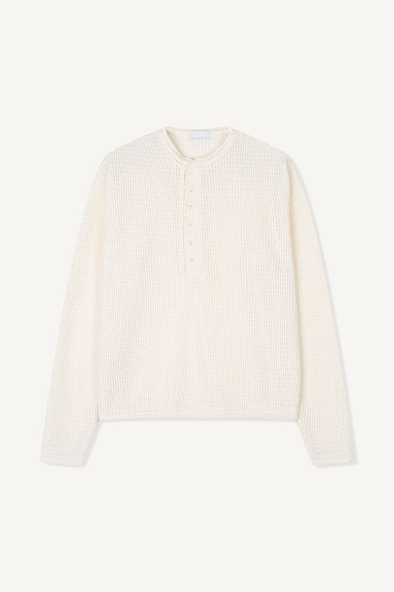 Henry Neck Punching Long Sleeve
