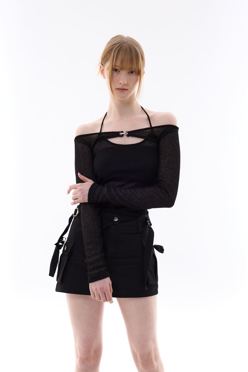 MANON OFF-SHOULDER SET / BLACK