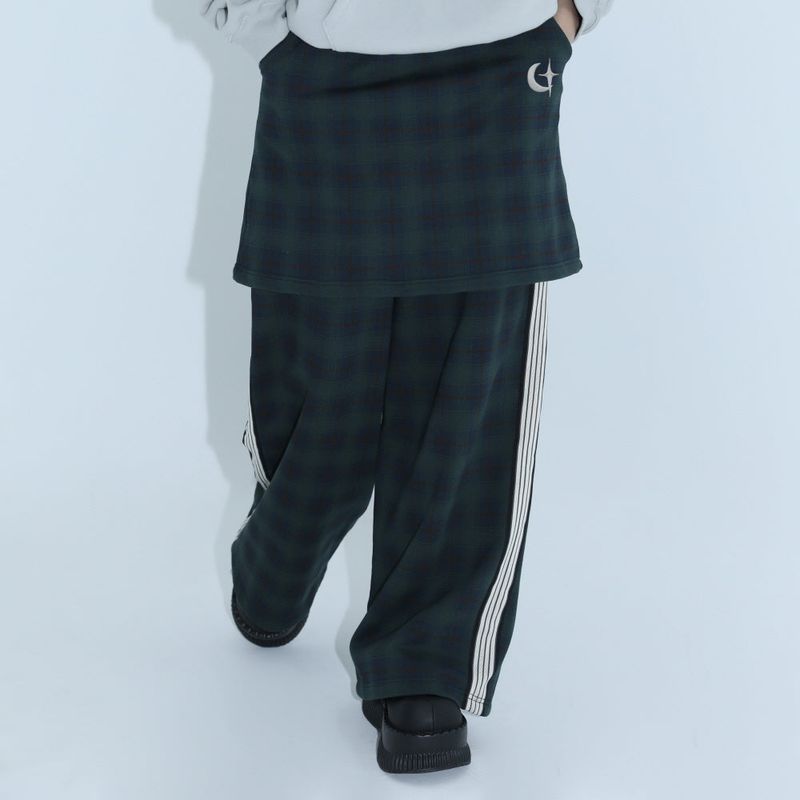 ZEPETO X layered skirt pants - GREEN
