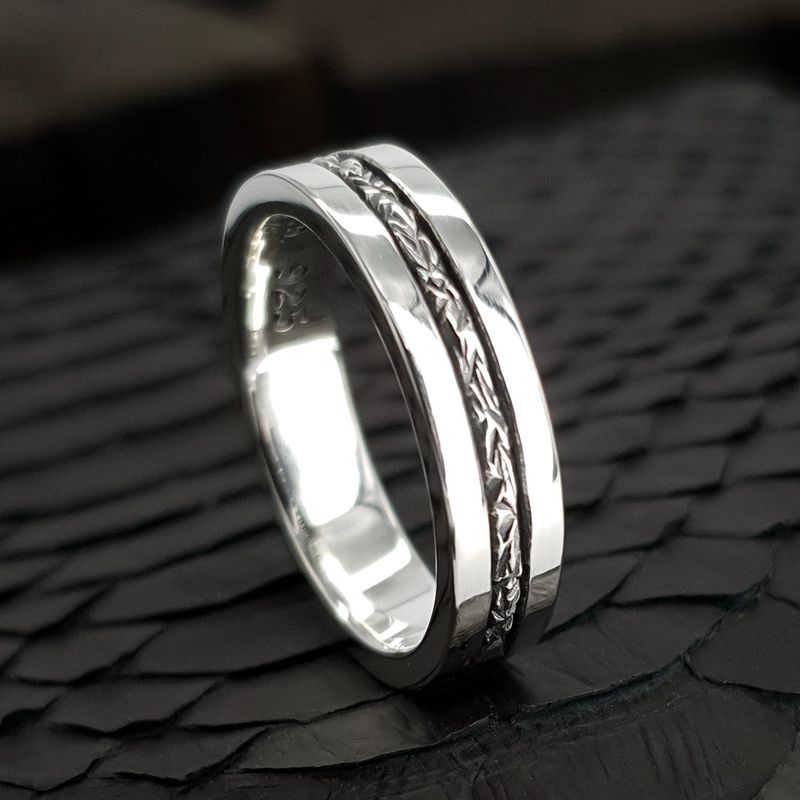 Steady-F1 silver ring