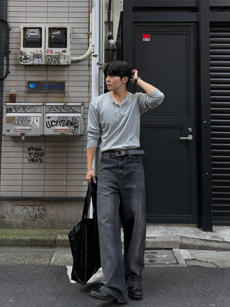 Older brush denim pants