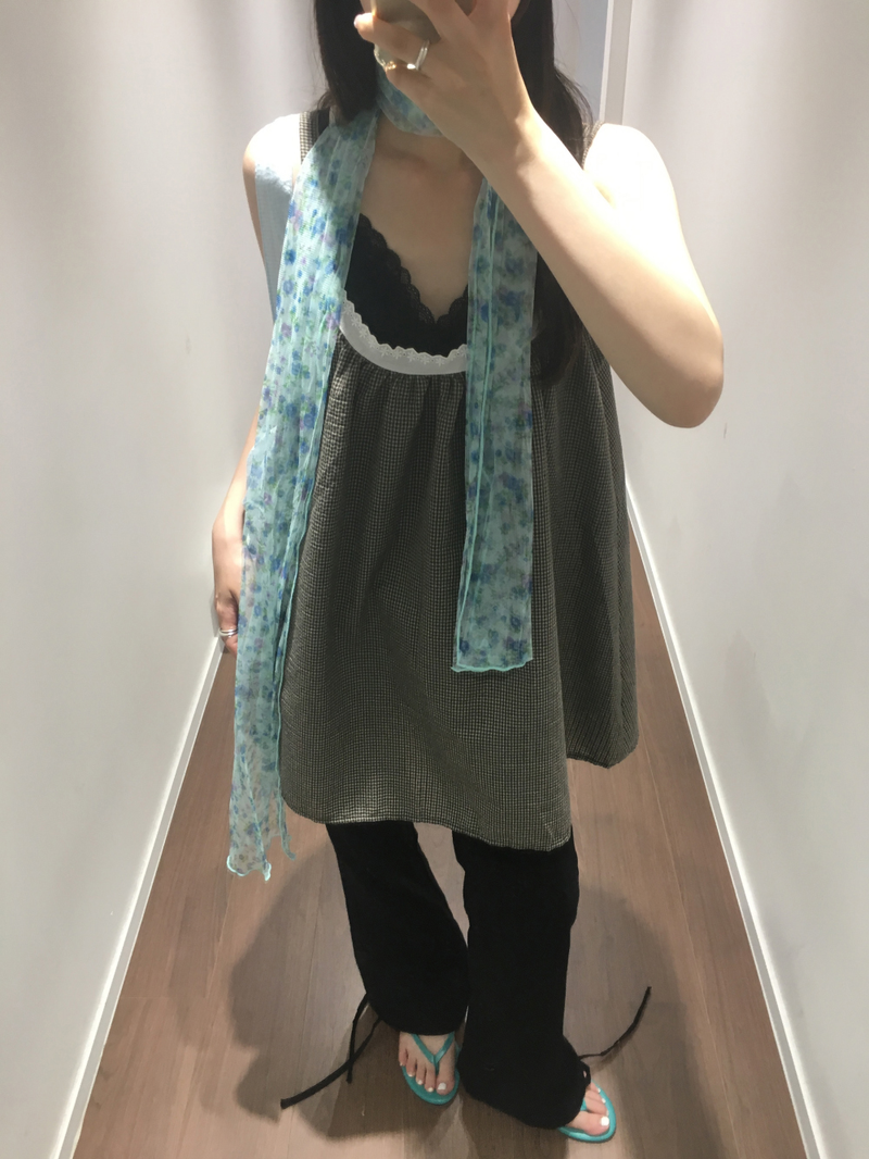 Airy Blossom Scarf (2color)