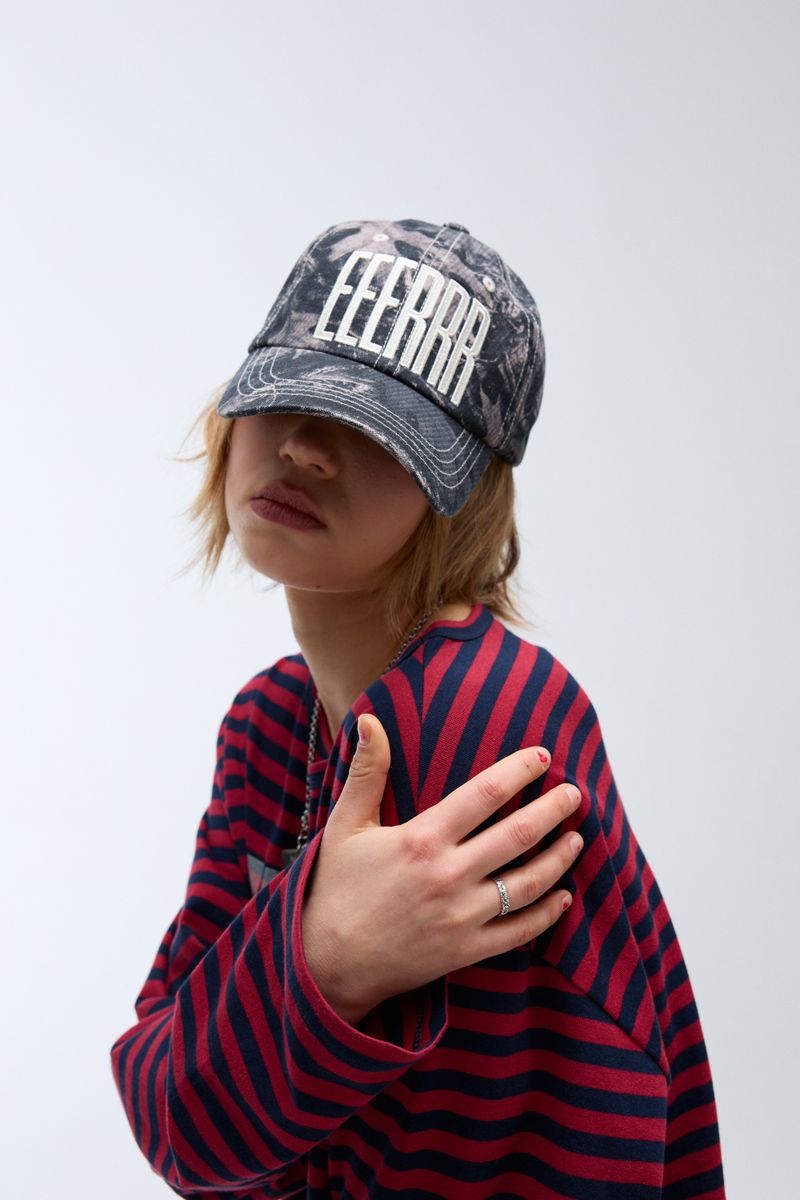EEERRR Real tree camo pattern ball cap (Black)