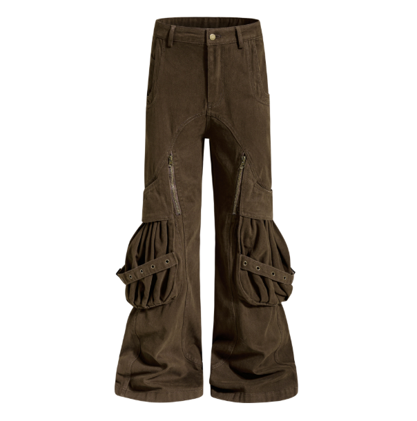 Veyra Zip Cargo Flare Pants