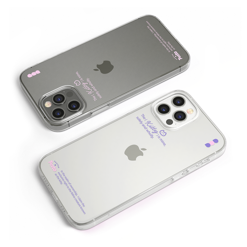 【MADE】Kitty is mine Jelly hard Phone case (2 color)