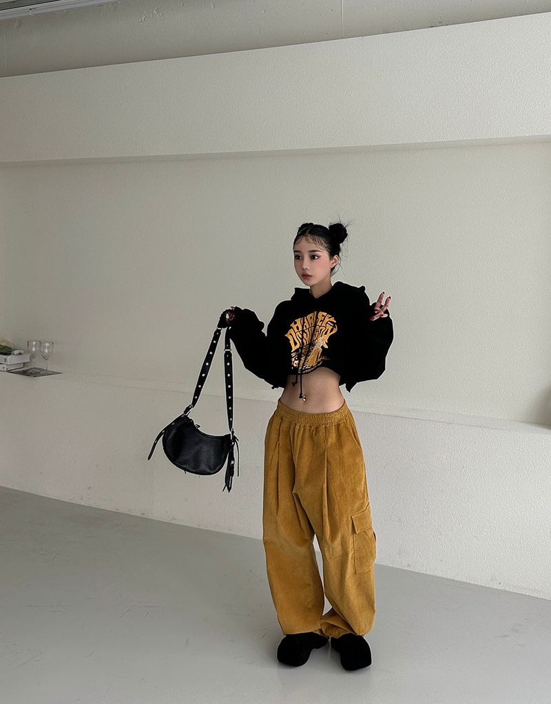 a street cropped hoodie
