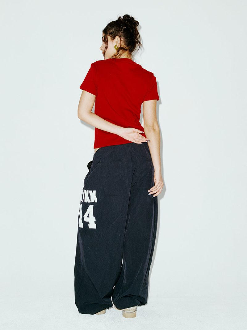 14 WIDE TRACK PANTS BLACK
