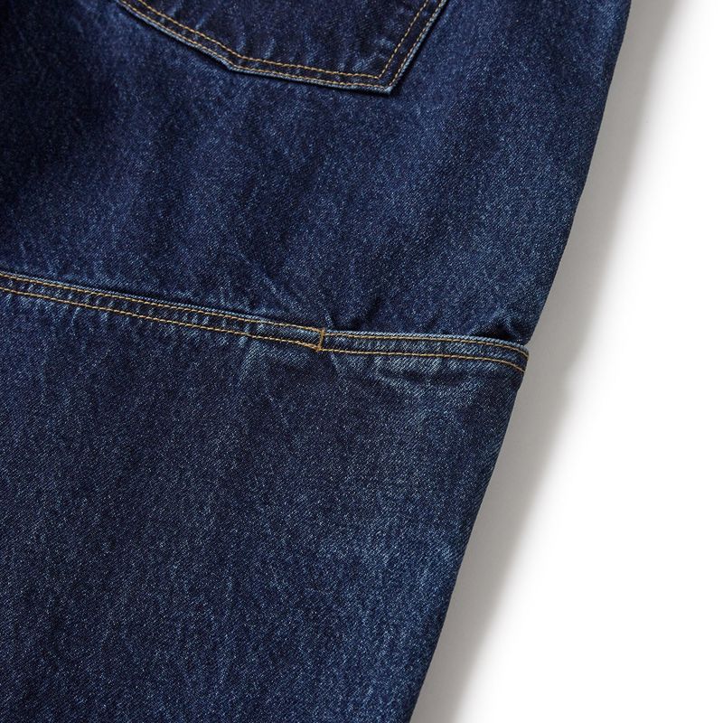 Regular tapered denim pants / Classic blue
