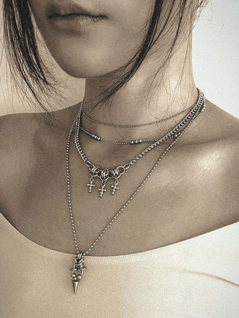 3 Mini Cross Necklace