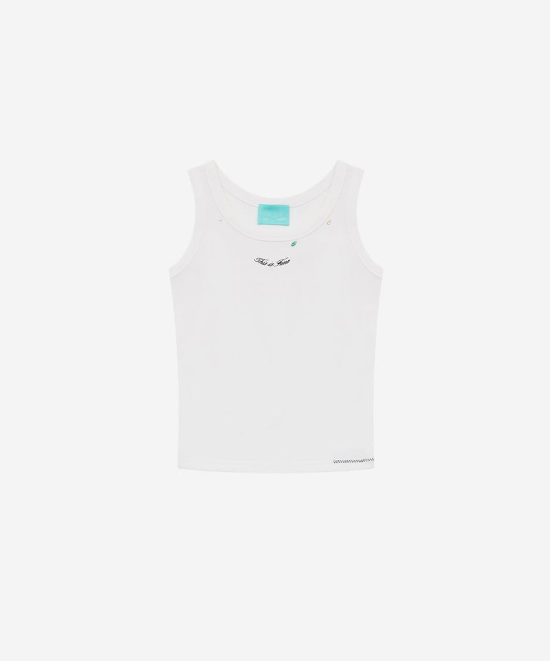 THIS IS FINE(ディス イズ ファイン)の「Ribbed Sleeveless Top(Tops)」