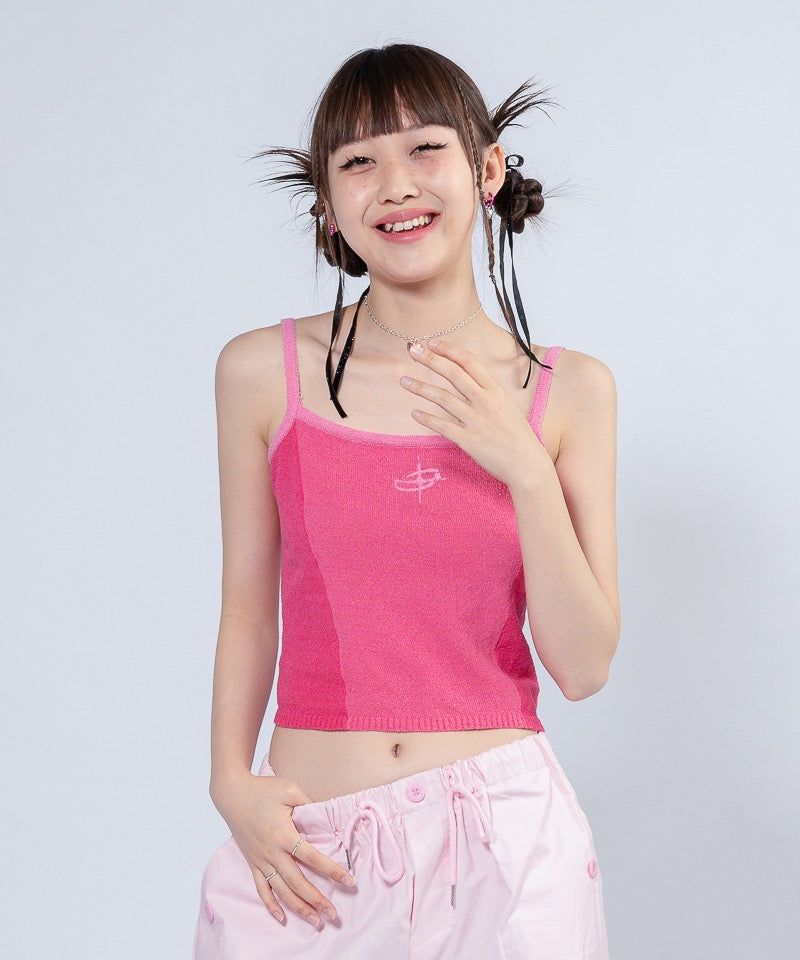 UNUSUALNORMAL（アンユージュアルノーマル）の「NASH 2 COLOR KNIT TOP _ PINK（Tops）」