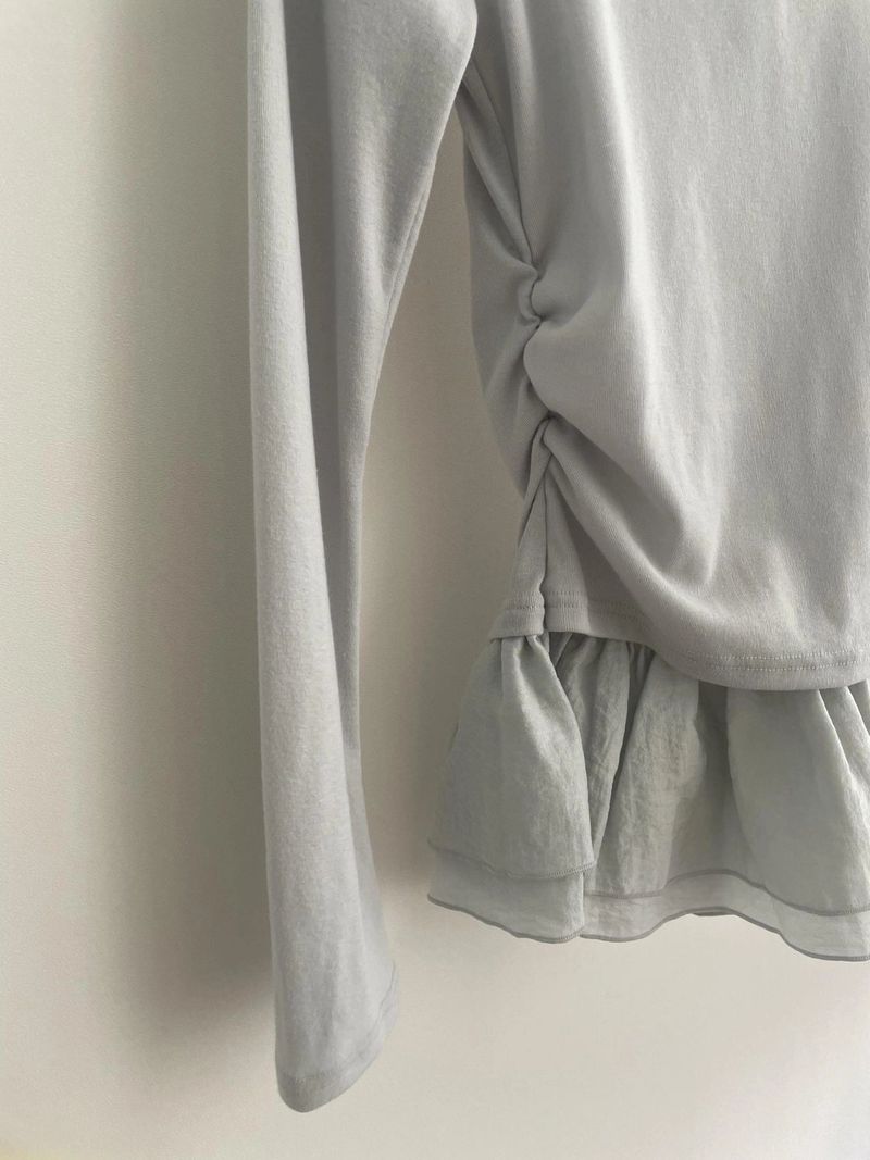 mari layered frill t-shirts