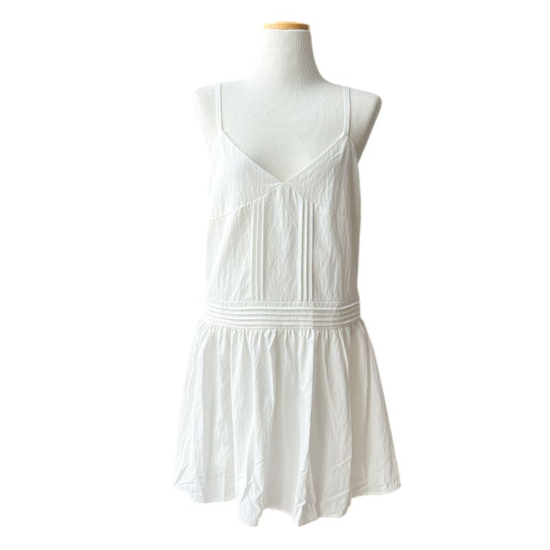 Roen Pintuck Layered Slip Mini Dress
