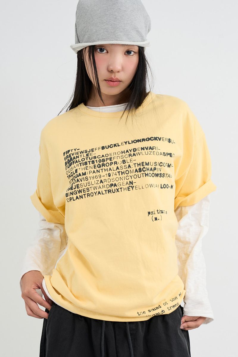 Raucohouse（ラウコハウス）の「Psyche Lettering Half T-shirt（Tops）」