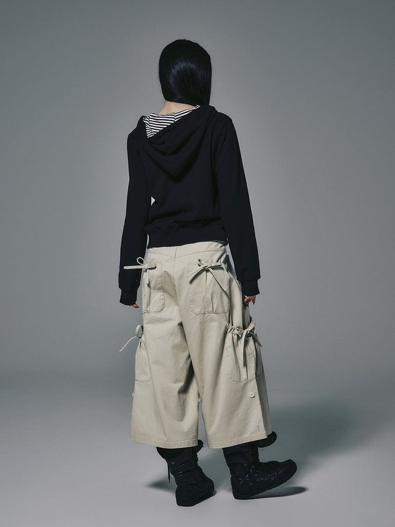 LETTER N HOOD ZIP-UP NAVY